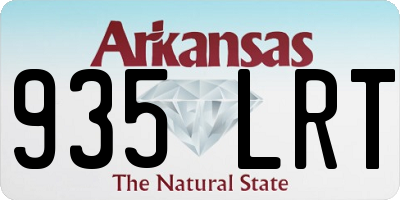 AR license plate 935LRT