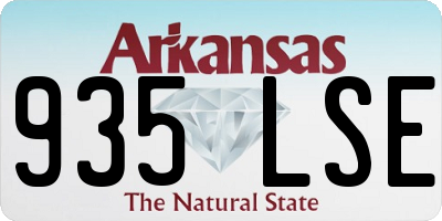 AR license plate 935LSE