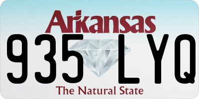 AR license plate 935LYQ