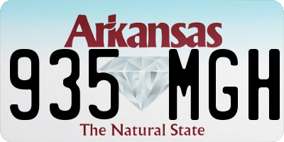 AR license plate 935MGH