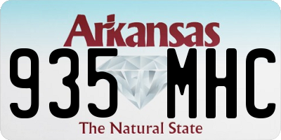 AR license plate 935MHC