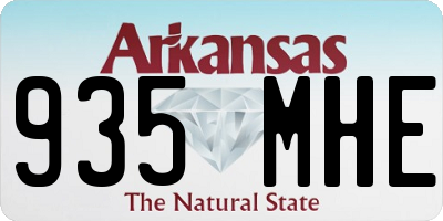 AR license plate 935MHE