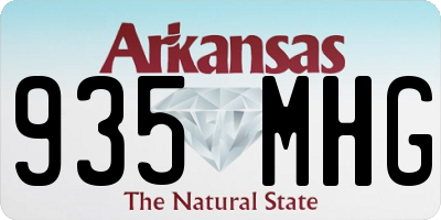 AR license plate 935MHG