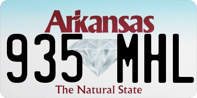 AR license plate 935MHL