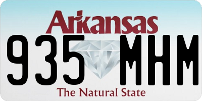 AR license plate 935MHM