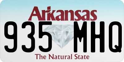 AR license plate 935MHQ