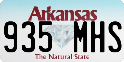 AR license plate 935MHS