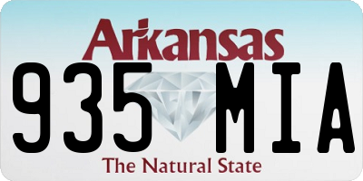 AR license plate 935MIA