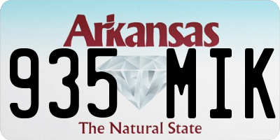 AR license plate 935MIK