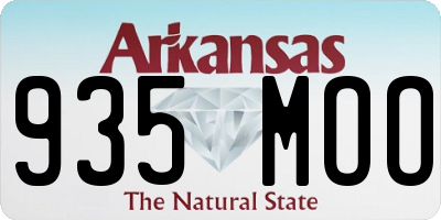 AR license plate 935MOO