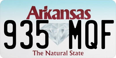 AR license plate 935MQF