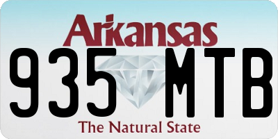 AR license plate 935MTB