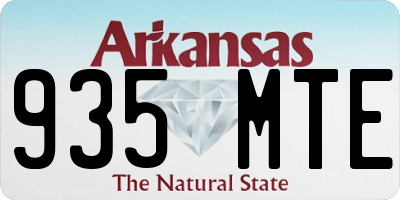 AR license plate 935MTE