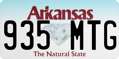 AR license plate 935MTG