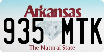 AR license plate 935MTK