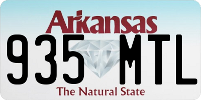 AR license plate 935MTL