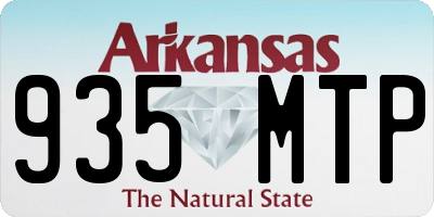 AR license plate 935MTP