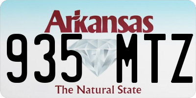 AR license plate 935MTZ