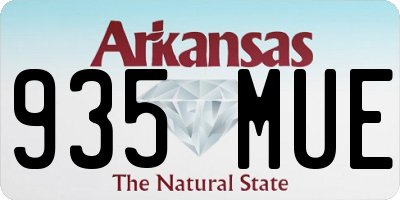 AR license plate 935MUE
