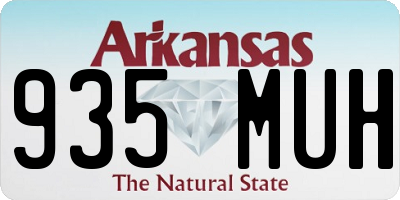 AR license plate 935MUH