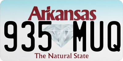 AR license plate 935MUQ