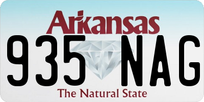 AR license plate 935NAG
