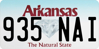 AR license plate 935NAI
