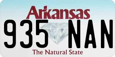 AR license plate 935NAN