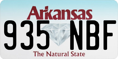 AR license plate 935NBF
