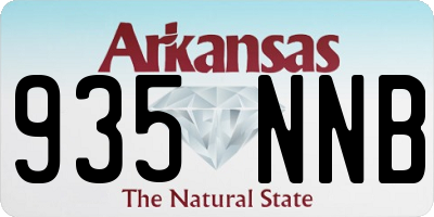 AR license plate 935NNB