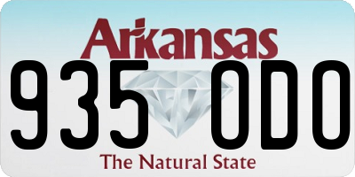 AR license plate 935ODO