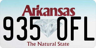 AR license plate 935OFL