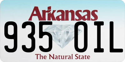 AR license plate 935OIL