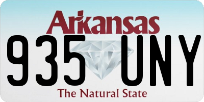 AR license plate 935UNY