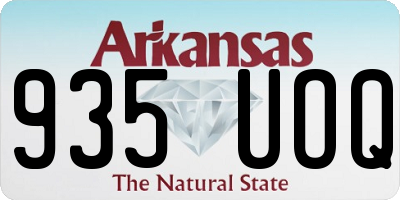 AR license plate 935UOQ