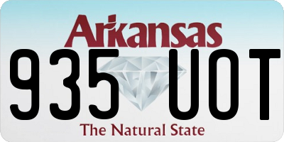 AR license plate 935UOT