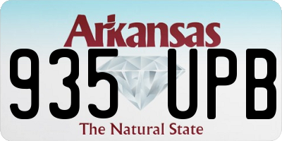 AR license plate 935UPB