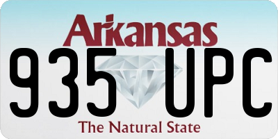 AR license plate 935UPC
