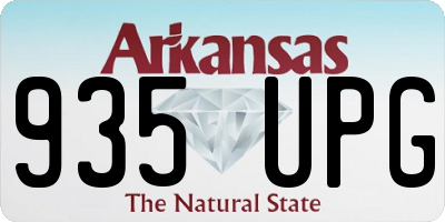 AR license plate 935UPG