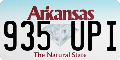 AR license plate 935UPI