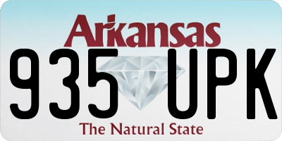 AR license plate 935UPK