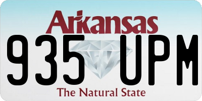 AR license plate 935UPM