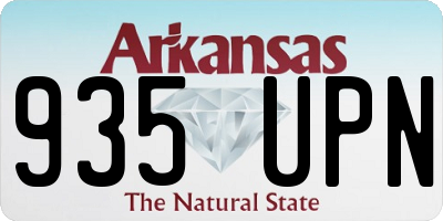 AR license plate 935UPN