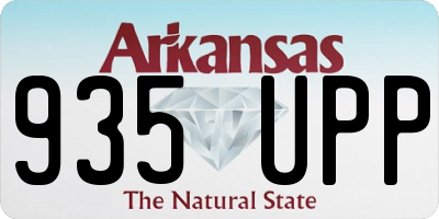AR license plate 935UPP
