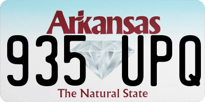 AR license plate 935UPQ