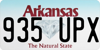 AR license plate 935UPX