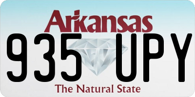 AR license plate 935UPY