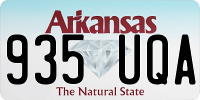 AR license plate 935UQA