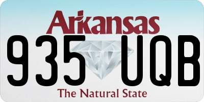 AR license plate 935UQB