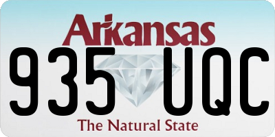 AR license plate 935UQC
